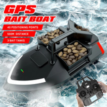 Barco Cebo Pesca GPS Control Remoto Buscador Peces Doble Motor Soporte C... - £310.21 GBP+