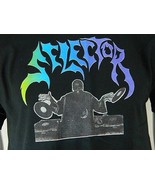 New DJ Selector Graphic Print Black Short Sleeve 100% Cotton T Shirt Med... - $29.65