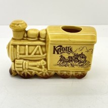 Vintage Collectable Train Engine Yellow Knots Berry Farm Toothpick Holder - £5.43 GBP