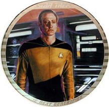 Star Trek Next Generation Data Ceramic Plate 1989 Ernst BOX COA Artist A... - $38.69