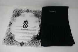 ALSOJOS Large Winter Black Cashmere Scarf - £23.58 GBP