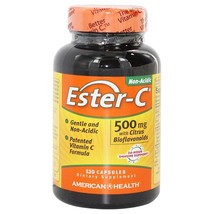 American Health 500 Mg Ester-C with Citrus Bioflavonoids, 120 Capsules - £13.83 GBP