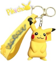 Cute Pikachu PVC 3D keychain - £4.73 GBP