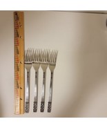 Set Of 4 Imperial International IIC Stainless CORTINA Japan Dinner Forks... - $34.27 CAD