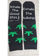 MARIJUANA PATTERN SOCKS - Adult Weed Leaf Novelty Socks, NWOT - $5.39 CAD