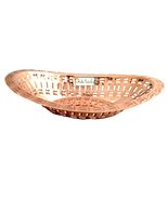 Prisha India Craft Pure Copper Amazing Design Solid Fruit Basket, Elegan... - £30.83 GBP