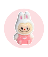 Anime Miniature Toy Charm: White and Pink Labubu Troll Monster, 1 in. - $3.97 CAD