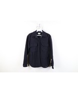 Vtg 60s Streetwear Girls Large Thrashed Wool CPO Button Shirt Jacket Jac... - $640.43 MXN