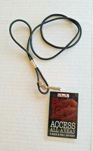 Bon Jovi Backstage Tour Pass Laminated W/ Lanyard Access All Areas Video Promo - £95.21 GBP