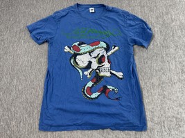 Ed Hardy Shirt Adult Medium Blue Skull Snake Grunge Christian Audigier y... - €12,70 EUR