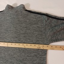 Adidas Men's Greenish Gray 1/4 Zip Long Sleeve Pullover Sweatshirt Size Medium image 10