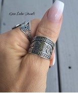 Sterling Silver Bali Ring: Bohemian Statement Thumb Ring - $1,192.49 MXN