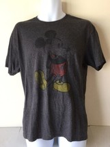  Disney  Mickey Mouse Mens Shirt Graphic Tee Large Gray Short Sleeve - £10.27 GBP