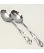 West Bend Oneida Serving Spoons 8&quot; Stainless Lot of 2 - €7,61 EUR