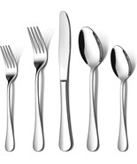 Lianyu 20 Piece Silverware Flatware Cutlery Set, Stainless, Dishwasher Safe - $41.93