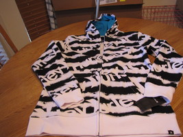 Boys kid youth 4 black white Hurley jacket hoodie sweat shirt coat NEW surf ska8 - £13.72 GBP