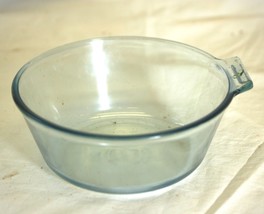 Pyrex Flame Ware Saucepan Bowl Blue Tint Glass 832-B - $26.72