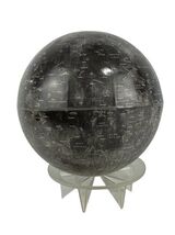 Vtg Moon Globe Stand Lunar Map Astronomy Space Collectible 14.5” Celestial Star image 2