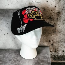 Black Label Pink Brass Knuckles Roses Iron Eagle Black Twill Military Ca... - $88.70