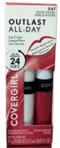 COVERGIRL Outlast All Day Lip Color #547 Rose Pearl w/ Topcoat – 2 Pc Se... - $11.77