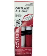 COVERGIRL Outlast All Day Lip Color #547 Rose Pearl w/ Topcoat – 2 Pc Se... - $16.55 CAD