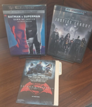 Batman V Superman (4K) + Justice League (4K) + Movie Cards-NEW-Free S&amp;H! - £30.93 GBP