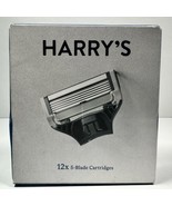 Harry's Razor Blade 12X Cartridges 5 German Blades Hinged For Smooth Even Glide - $18.80