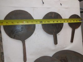 5 Lot  Primitive  Cast Iron Hand  Made  8&quot;, 8 5&quot;, 11 3/8&quot;, 14 1/4&quot;, 15&quot; - £37.86 GBP