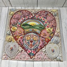 Vintage1981 Springbok Square Puzzle Love Is The Heart In Blossom Mosaic ... - $34.91