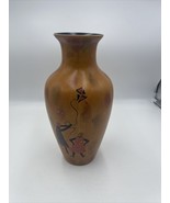 Gorgeous African Design Vase 13&quot;H Charleen Martin Art In Motion Flying Kite - £54.24 GBP