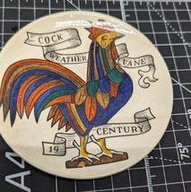 Rooster Weather Vane Coaster Trinket Dish Chanticleer Cock Fornasetti Style - $15.15