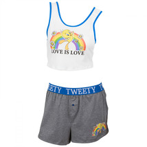 Looney Tunes Tweety Bird Love is Love Tank and Shorts Set Multi-Color - £23.43 GBP