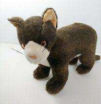 Ty Classic Mystery the cat plush brown white face chest firm standing 1999 - $11.32