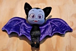 Disney Vampirina Vee Bat Plush 8&quot; Doll Black  With Purple Wings &amp; Eyes  - $9.49