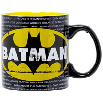 Batman Logo Jumbo 20 Ounce Mug Black - £15.91 GBP