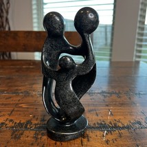 Family Circle Abstract African Stone Sculpture Statue 7.5 Tall Parents &amp;... - £25.63 GBP