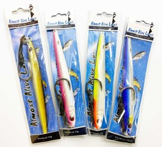 Saltwater Vertical Lead Fishing Jigs 150 gram 5.2 ounce 4 pcs with Assis... - $22.95