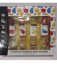 Friends  The television Series 4 Cocktail Mixers &amp; Shot Glasses NEW - £21.69 GBP
