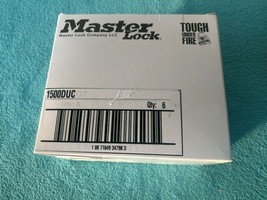 Master Lock 1500 D 6 Pack Combination Padlock Brand New in Box - $25.00