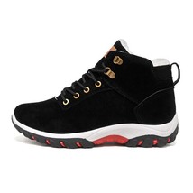 YWEEN New Men Boots for Men Winter Snow Boots Warm &amp;Plush Lace Up High Top Fashi - £37.81 GBP