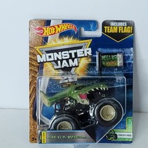 2017 MEGA WREX Craetures  Hot Wheels Monster Jam truck w/ Team Flag NEW - $20.78