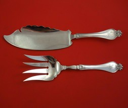 Corona by Dominick and Haff Sterling Silver Fish Knife 2pc Heavy 11 1/4&quot; - £393.97 GBP