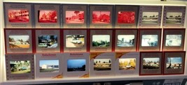 26 VTG Kodak Kodachrome 35mm Color Slide Lot 1950&#39;s Old Cars Chevy Ford Car Lot - £61.85 GBP