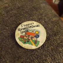 Vintage I Support The Ronald Mcdonald House Pin Pinback Button - £7.66 GBP