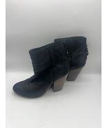 Rag &amp; Bone Newbury Ankle Boots Womens 36 Black Suede Zip Up Bootie Casua... - $15.67