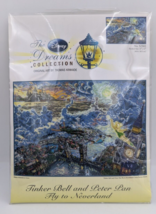 Disney Dreams Collection T. Kinkade Tinker Bell Peter Pan Cross Stitch Kit -READ - $149.99