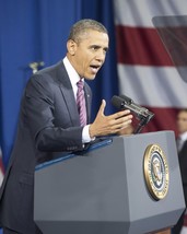 President Barack Obama delivers Economic speech in Virginia Photo Print - $8.99