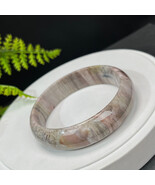 Silicified Jade Bangle 61MM Porcelain Luster Jadeification Celestial Eyes - $130.99