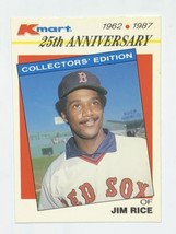 Jim Rice 1987 K-Mart Collector’s Edition #18 Boston Red Sox MLB Baseball Card - £0.94 GBP