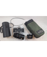KONICA  Autoreflex T3 Camera  &amp; Yashikor Makinon 380-200mm LENS &amp; case T... - $74.24